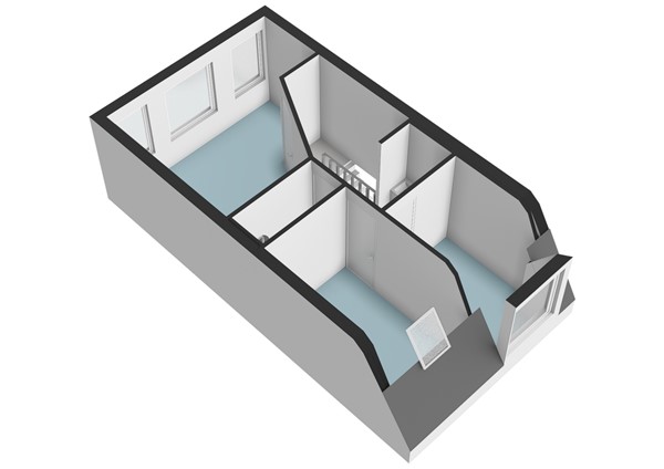 Floorplan - De Genestetstraat 21, 2321 XN Leiden
